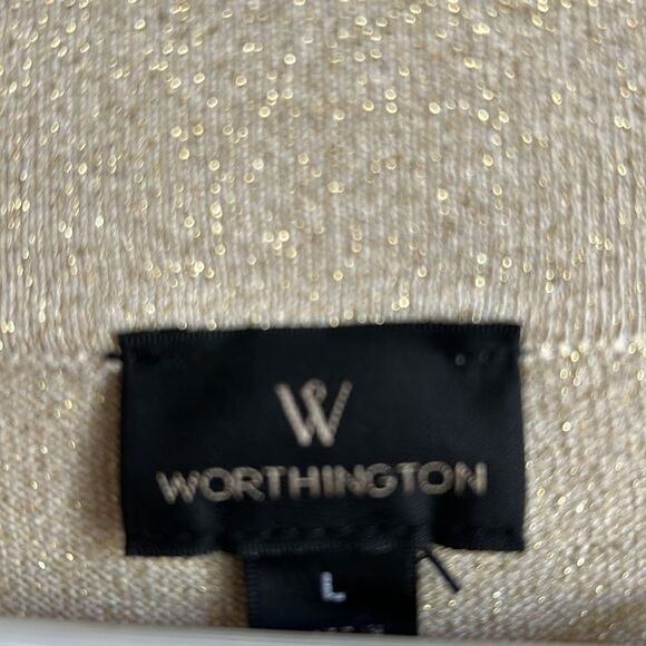 Worthington Gold Ore Lurex Sz L NWT - Picture 3 of 10